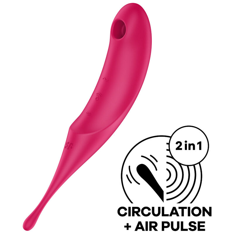  TWIRLING PRO ESTIMULADOR Y VIBRADOR ROJO