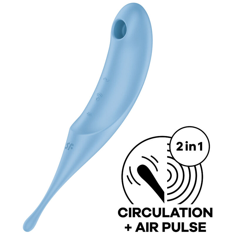  TWIRLING PRO ESTIMULADOR Y VIBRADOR AZUL