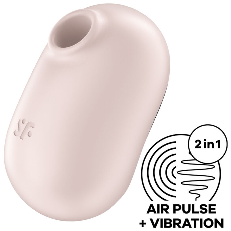 ESTIMULADOR Y VIBRADOR PRO TO GO 2 DOBLE BEIGE