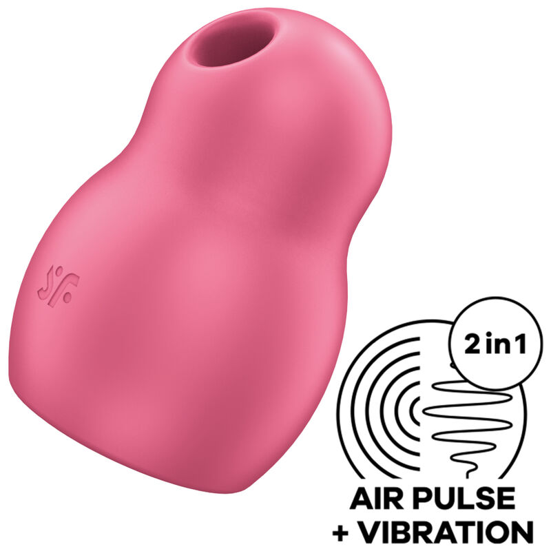 ESTIMULADOR Y VIBRADOR DOBLE PRO TO GO 1 ROJO
