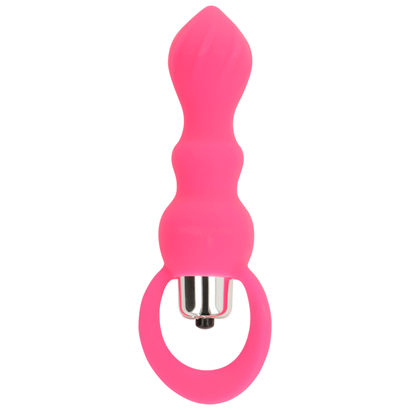  ESTIMULADOR ANAL CON VIBRACIÓN 9 CM ROSA