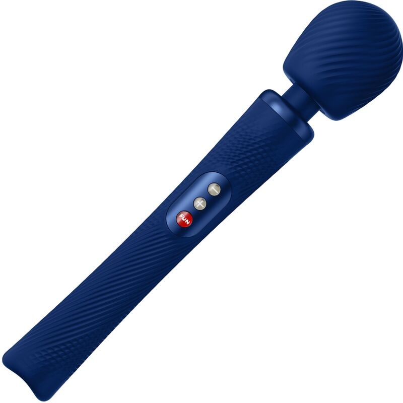 VIBRADOR RECARGABLE DE SILICONA CON PESO VIM WAND RUMBLE AZUL MEDIANOCHE
