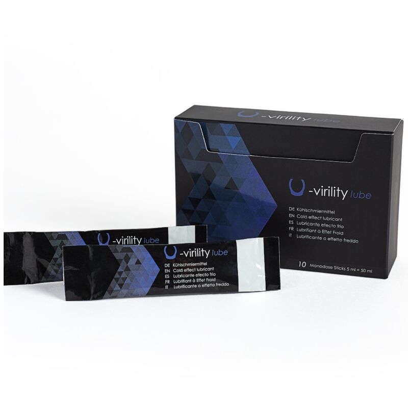 VIRILITY LUBE LUBRICANTE EFECTO FRIO 10 X 5 ML
