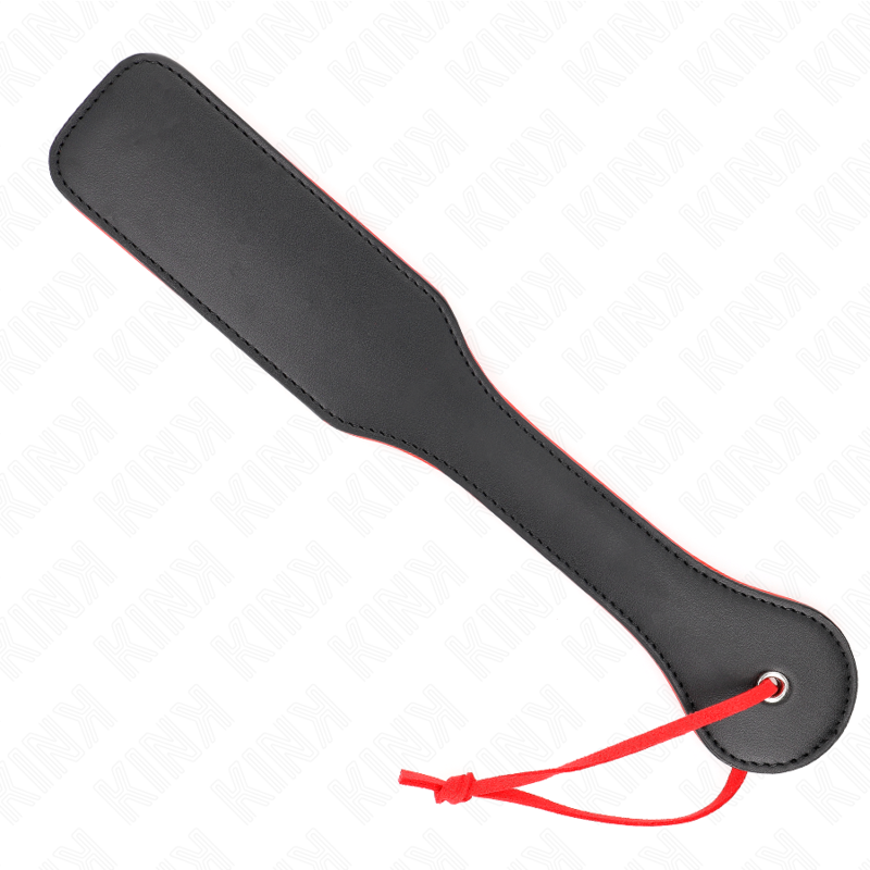  PALA DE DOS CARAS ROJO Y NEGRO 32 X 6 CM
