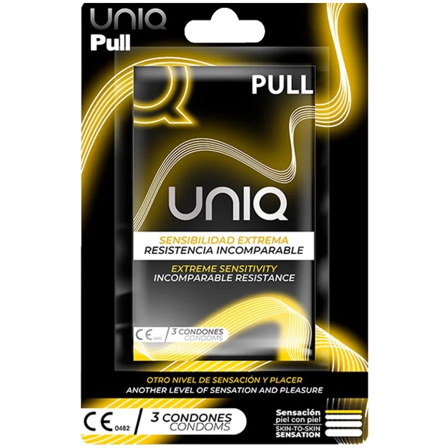  PULL PRESERVATIVOS CON TIRAS SIN LÁTEX 3 UNIDADES