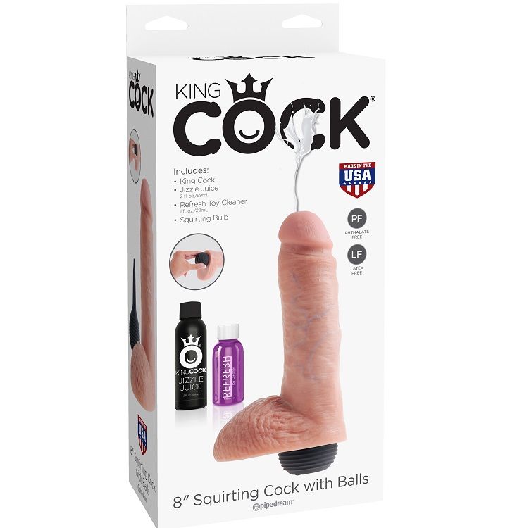  PENE REALÍSTICO EYACULADOR NATURAL 20.32 CM