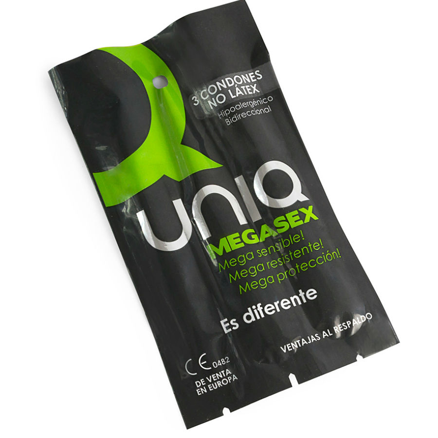  MEGASEX PRESERVATIVOS SENSITIVOS CON LIGUERO SIN LATEX 3 UNIDADES
