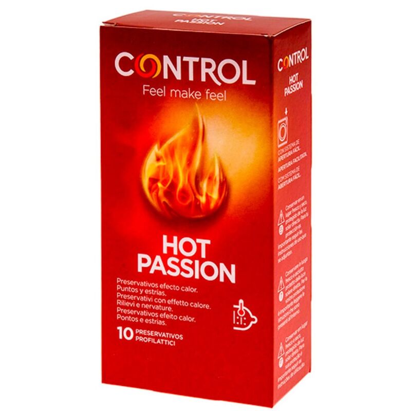  HOT PASSION PRESERVATIVOS EFECTO CALOR 10 UNIDADES